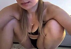 Young teen squirts endlessly riding massive dildo to explosive orgasms