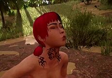 Kim's spear training turns into rough double penetration tease?