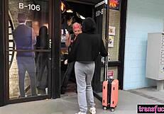 pervy shemale korra del rio pounds tranny kate zoha's ass with huge cock