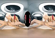 wanna fuck these big tits blondes in outer space reality?