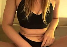 Young teen squirts endlessly riding massive dildo to explosive orgasms