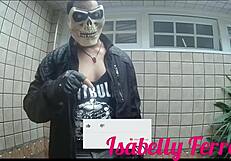 i dress up crossdress with leo skull hot action