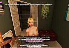 Playing house party game gets wild with Amy in paintroom.