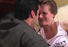 heart pounds as short-haired milf takes massive cock deep