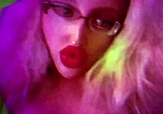 Blonde findom goaldigger sings in glasses and heels