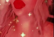 Blonde findom goaldigger sings in glasses and heels