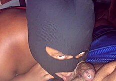 Gostosa Evang�lica Sucks Cock Under Table and Takes Cumshot on Huge Tits!