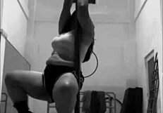 Pinay Heels Pole Dance Turns into Wild Aerial Striptease!