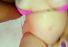 Vivi guedez rubs her curves with hubby's touch