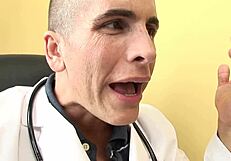 brunette milf mom checks in with doctor