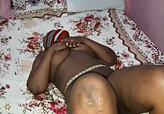 check out this sweet black couple getting down in homemade doggystyle action