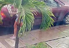 Neighbor Slut in Shorts Begs for Hard Fuck