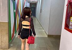 wanna see this horny latina get naughty in mall with big cock fucking?