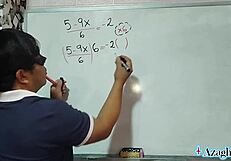 What if your nerdy asian teacher gives bedroom math lessons with a sexy twist?