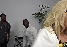 Brooke Summers Threesome Slammed by Huge Black Monster Cocks Hard!