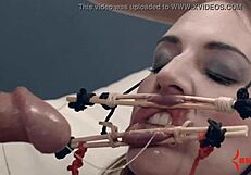 Bound Fuck Doll Alisha Adams Face Fucked by MMF Group