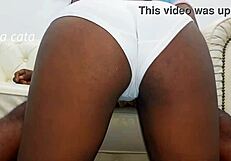 Can this monster cock slut's natural tits handle the deep suck challenge?