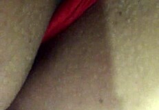 brazilian babe flashes her smooth shaved pussy