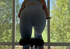 You burning calories or just slamming that amateur anal slut rough till orgasm?