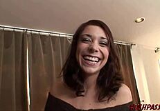 Beverly Hills teen rides monster cock cowgirl after blowjob and fingering foreplay