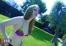 beautiful redhead teen takes double penetration from two monster cocks deep