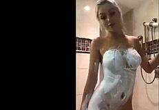 blonde babe shows off her big tits ass and perfect pussy 😍🔥