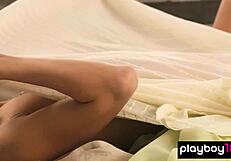 russian teen taya vais strips slim natural body bare