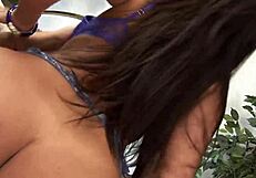 oh man that big ass shakes wildly bent over doggystyle deepthroat cum brunette beauty