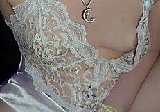 milf jerks cock then licks up every sticky drop