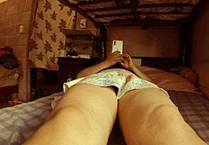 voyeur upskirt of latina milf cousin in miniskirt flashing ass