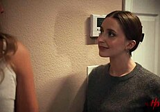 we couldn't resist secret fingering and scissoring while stepmom sleeps nearby