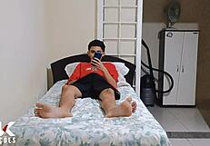 Stepson Hides In Closet Spying Hot Stepmom's Big Ass And Tits