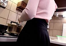 Petite Japanese Virgin Stepsister Sucks First Time and Swallows Cum Surprise!