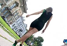 outdoor passion as alice miller takes deep anal creampie