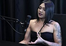 jordanna gomes in sheer red confesses porn to mom