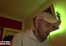 sniff these alpha sneakers while i ram my xxl monster cock in your face