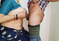 stepmom sucks stepson's hard cock on way to school then doggy pounded