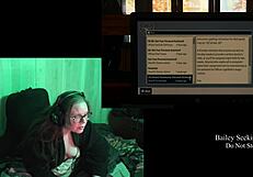 Naked fat BBW with big natural tits plays Alan Wake 2 part 2 fetish game