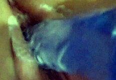 thick cum drips down my vibrating dildo shaft