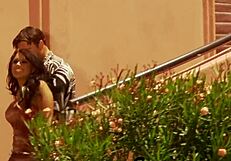 Busty Slut Takes Hard DOGGYSTYLE Pounding in Retro Blue Film