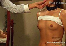 My heart pounds as the mistress whips these bound lesbian slaves and gropes their wet pussies