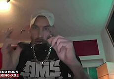 sniff these alpha sneakers while i ram my xxl monster cock in your face