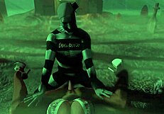 Monsters Fuck Busty Clown Sluts in Brutal Group Orgy