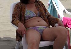 Stepbrother Pumps Step-Sis Full of Cum on Sunny Beach, Massive Creampie Drips from Her Pussy