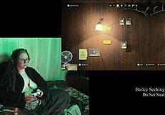 Naked fat BBW with big natural tits plays Alan Wake 2 part 2 fetish game