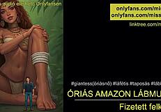 giant amazon dominates with footjob hungarian audio wow!!