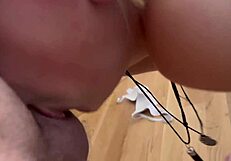 Wanna see this blonde bimbo gag on cock till she chokes?