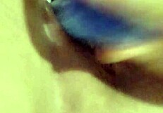 thick cum drips down my vibrating dildo shaft