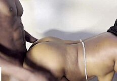 big black bubble butt bounces wildly on thick dick until creampie fills her