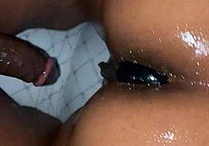 that wet chocolate pussy gets so horny and drips everywhere
